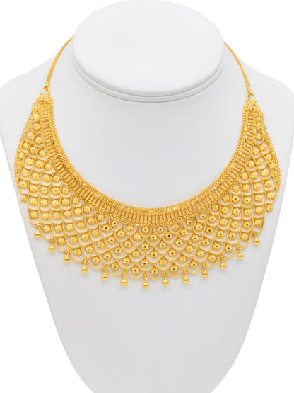 22ct Gold Necklace Set - Roop Darshan