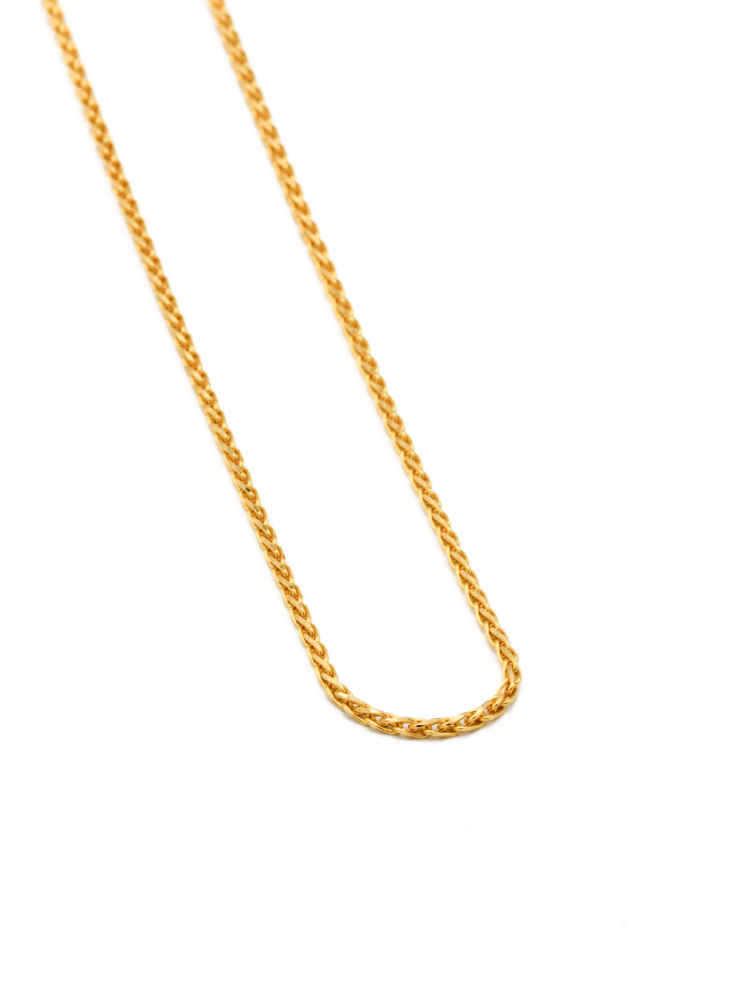 22ct Gold Spiga Chain  - 45 cm - Roop Darshan