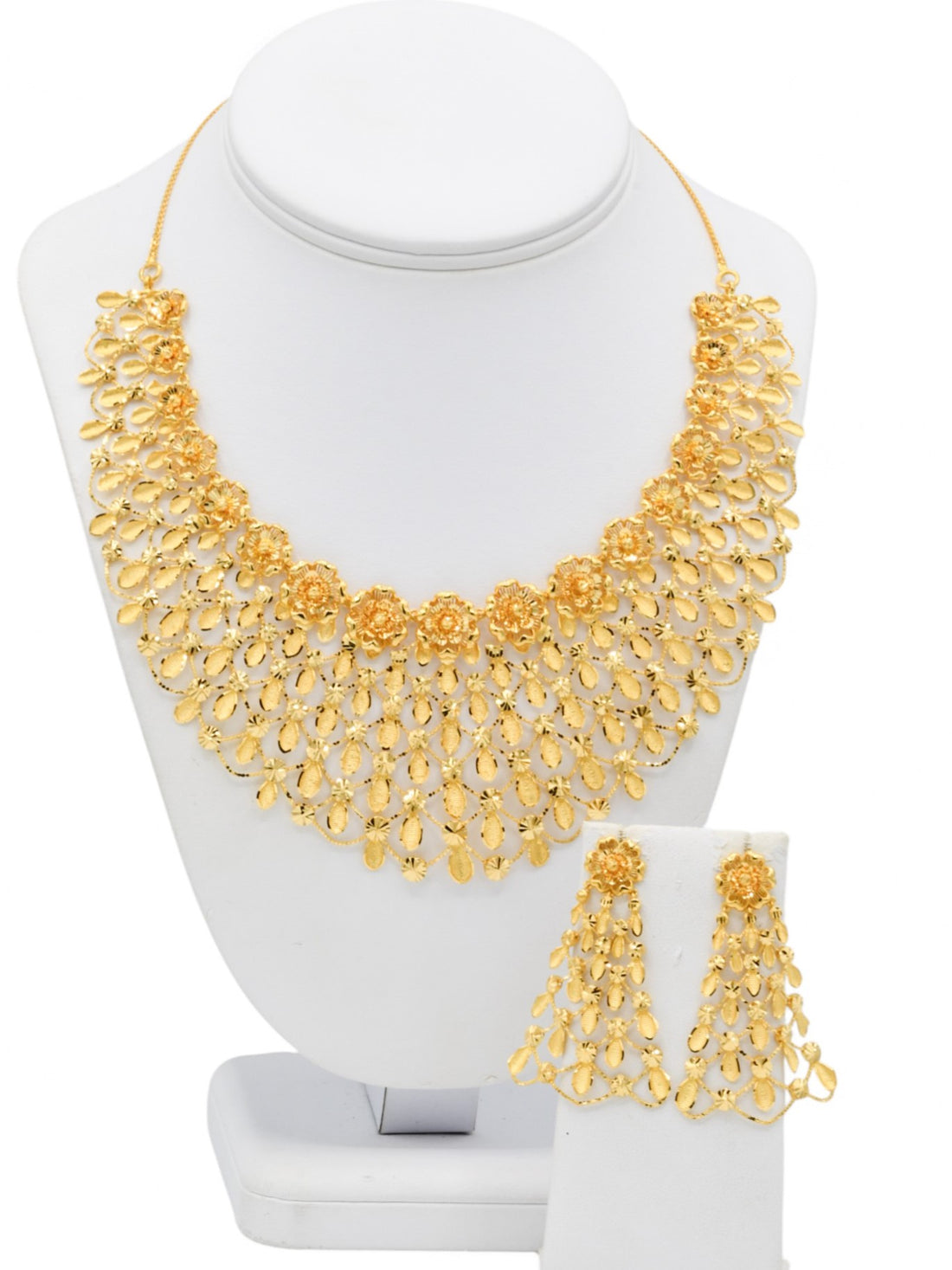 22ct Gold Necklace Set - Roop Darshan