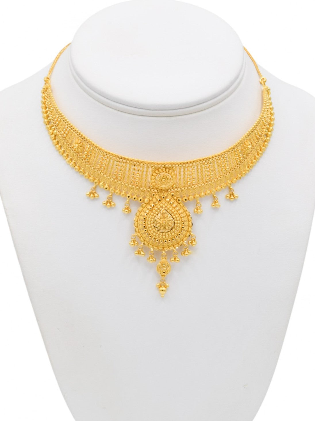 22ct Gold Necklace Set - Roop Darshan