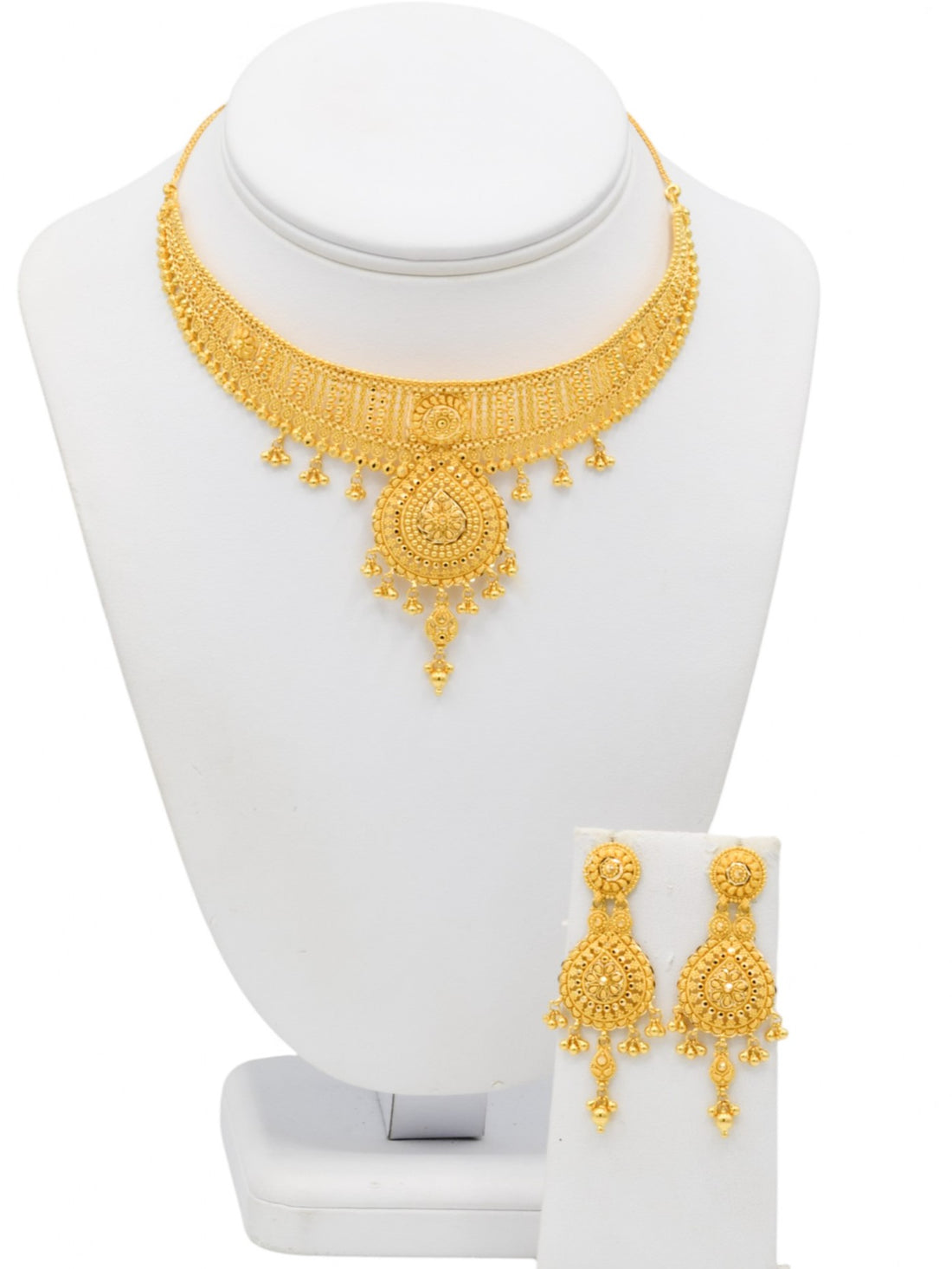 22ct Gold Necklace Set - Roop Darshan