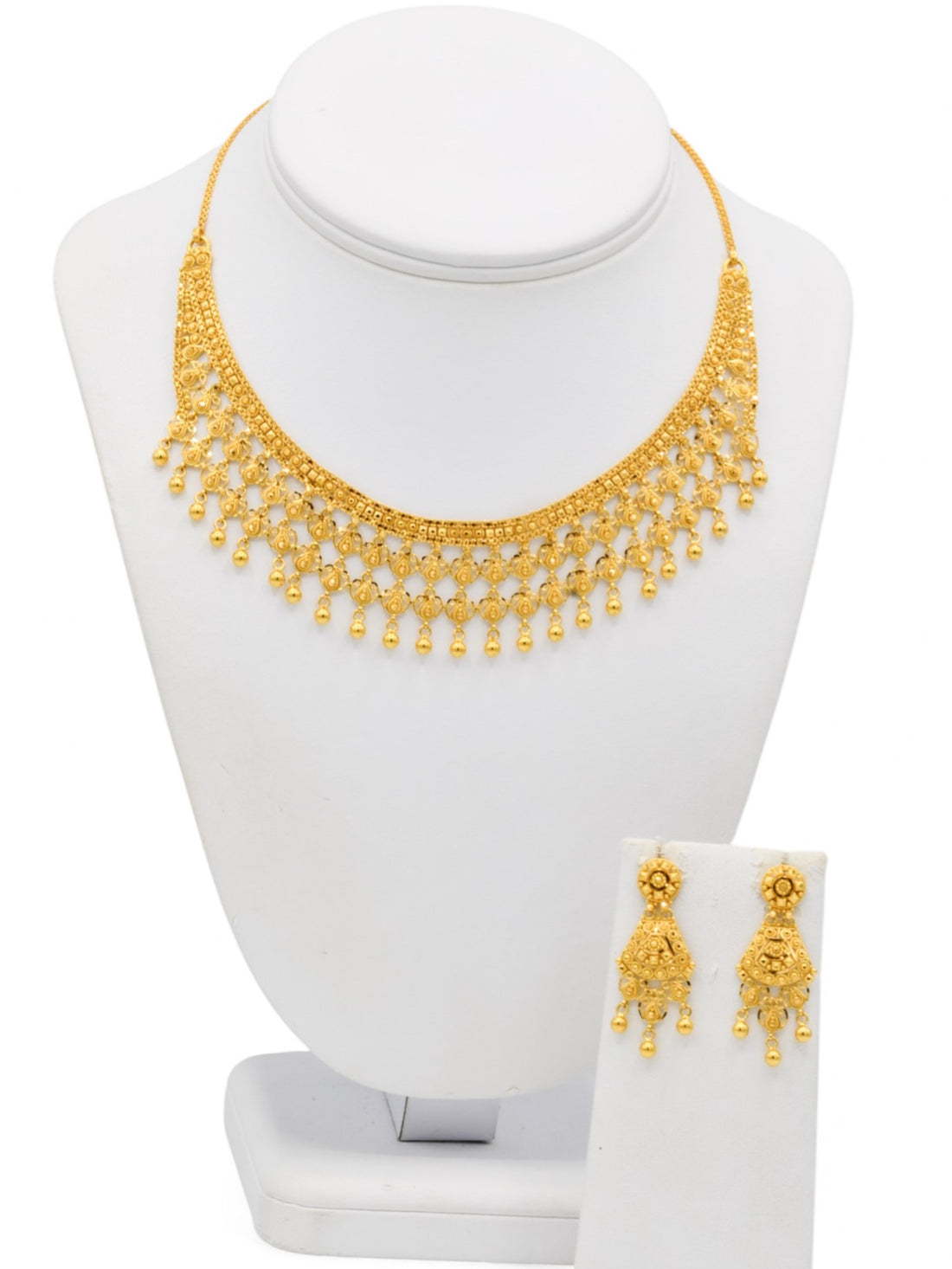 22ct Gold Necklace Set - Roop Darshan