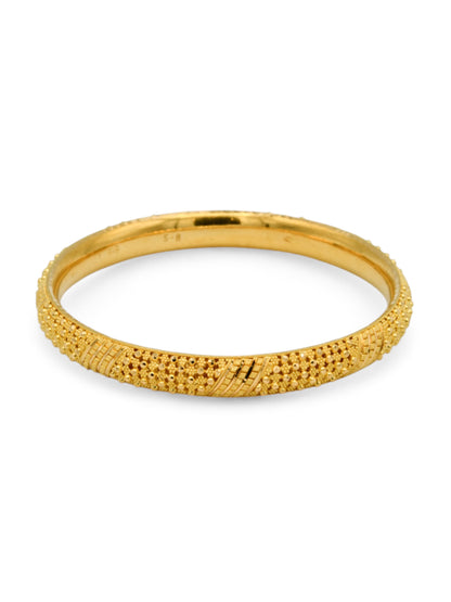 22ct Gold Filigree Pair Bangle
