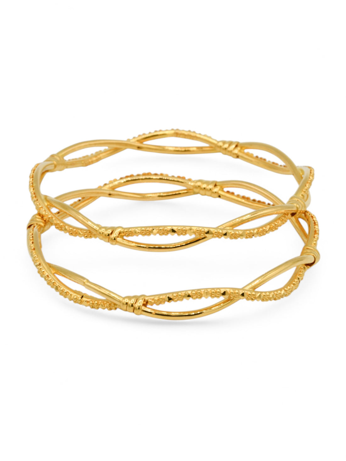 22ct Gold Pair Bangle