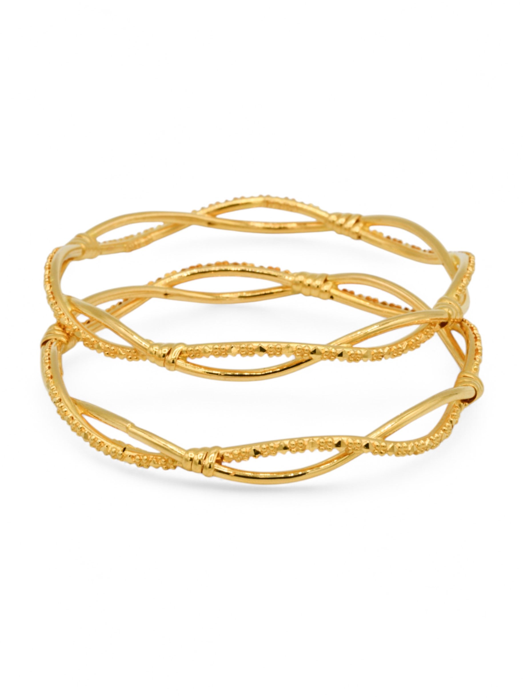 22ct Gold Pair Bangle