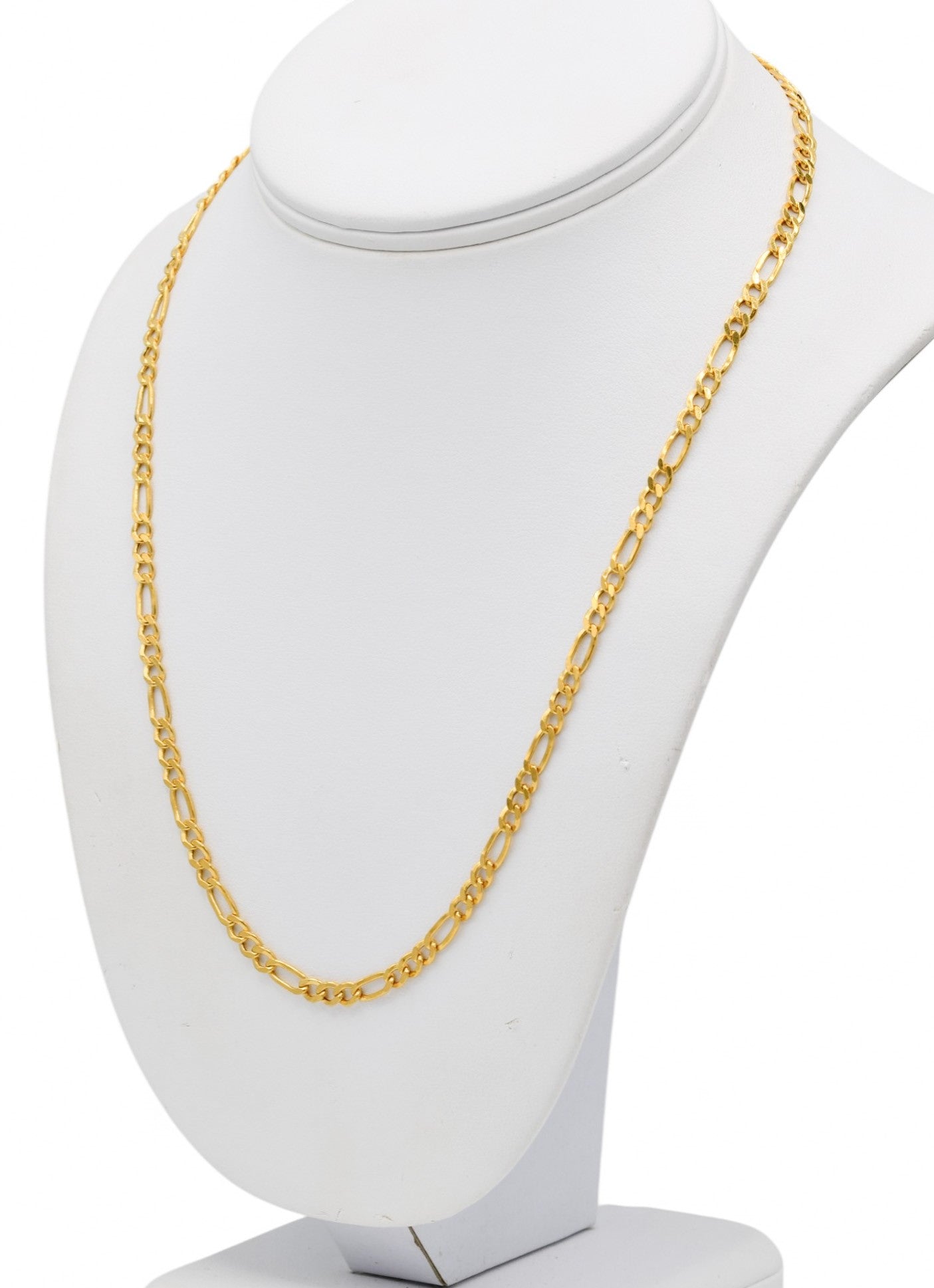 22ct Gold Hollow Figaro Chain – Roop Darshan