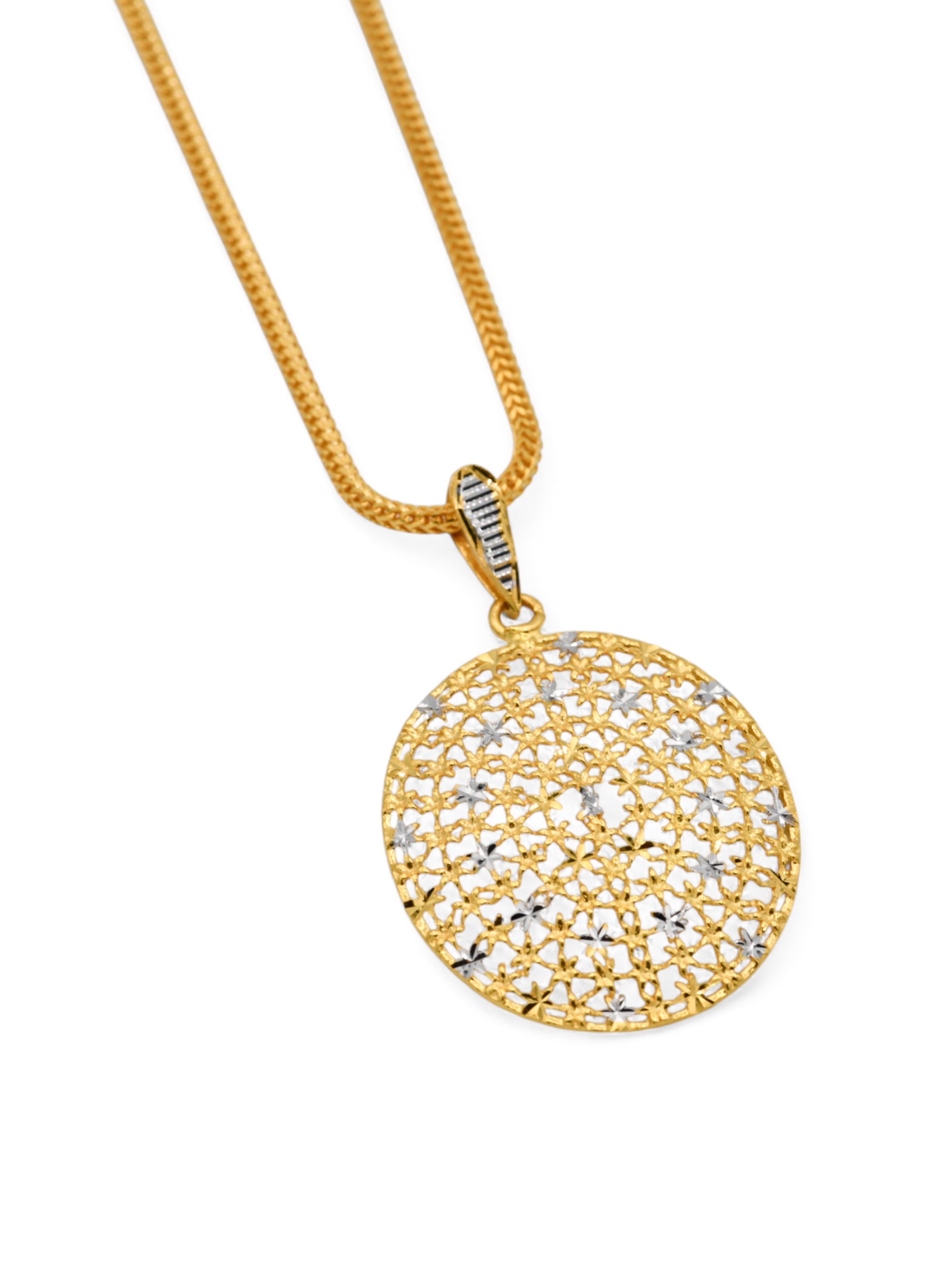 22ct Gold Two Tone Pendant