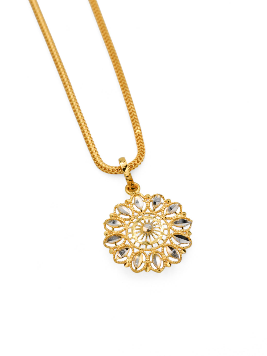 22ct Gold Two Tone Pendant