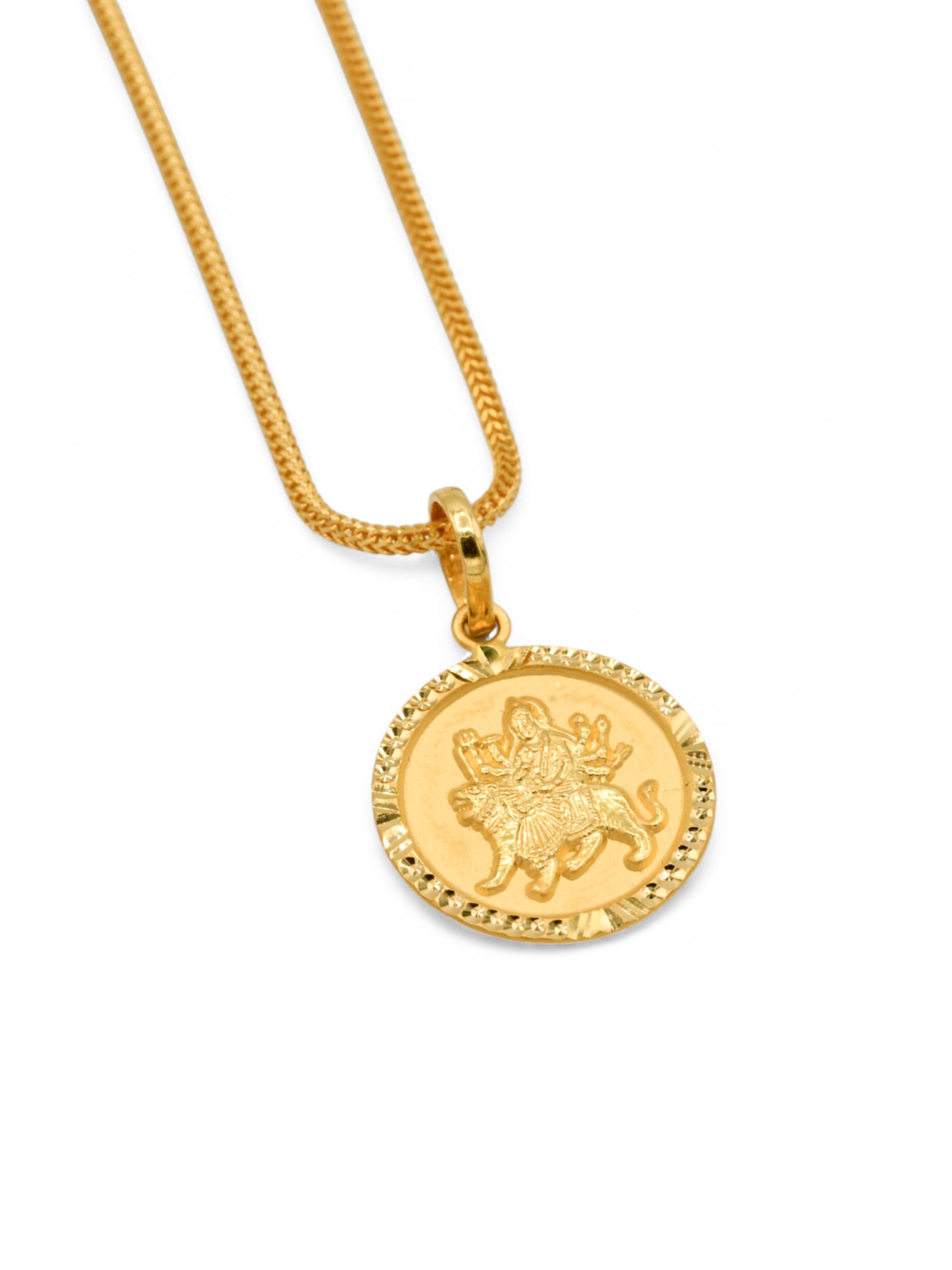 22ct Gold Durga Mata Pendant