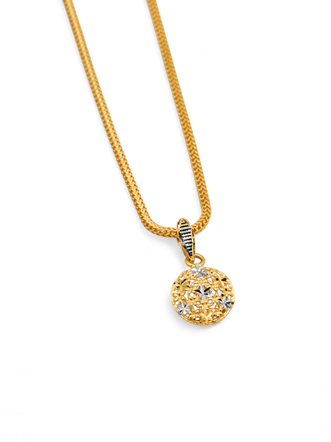 22ct Gold Two Tone Pendant
