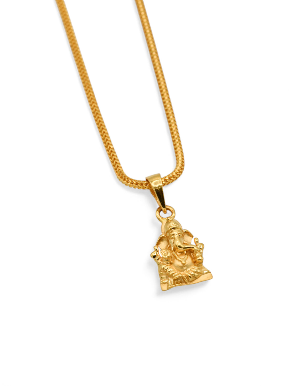 22ct Gold Ganesha Pendant - Roop Darshan
