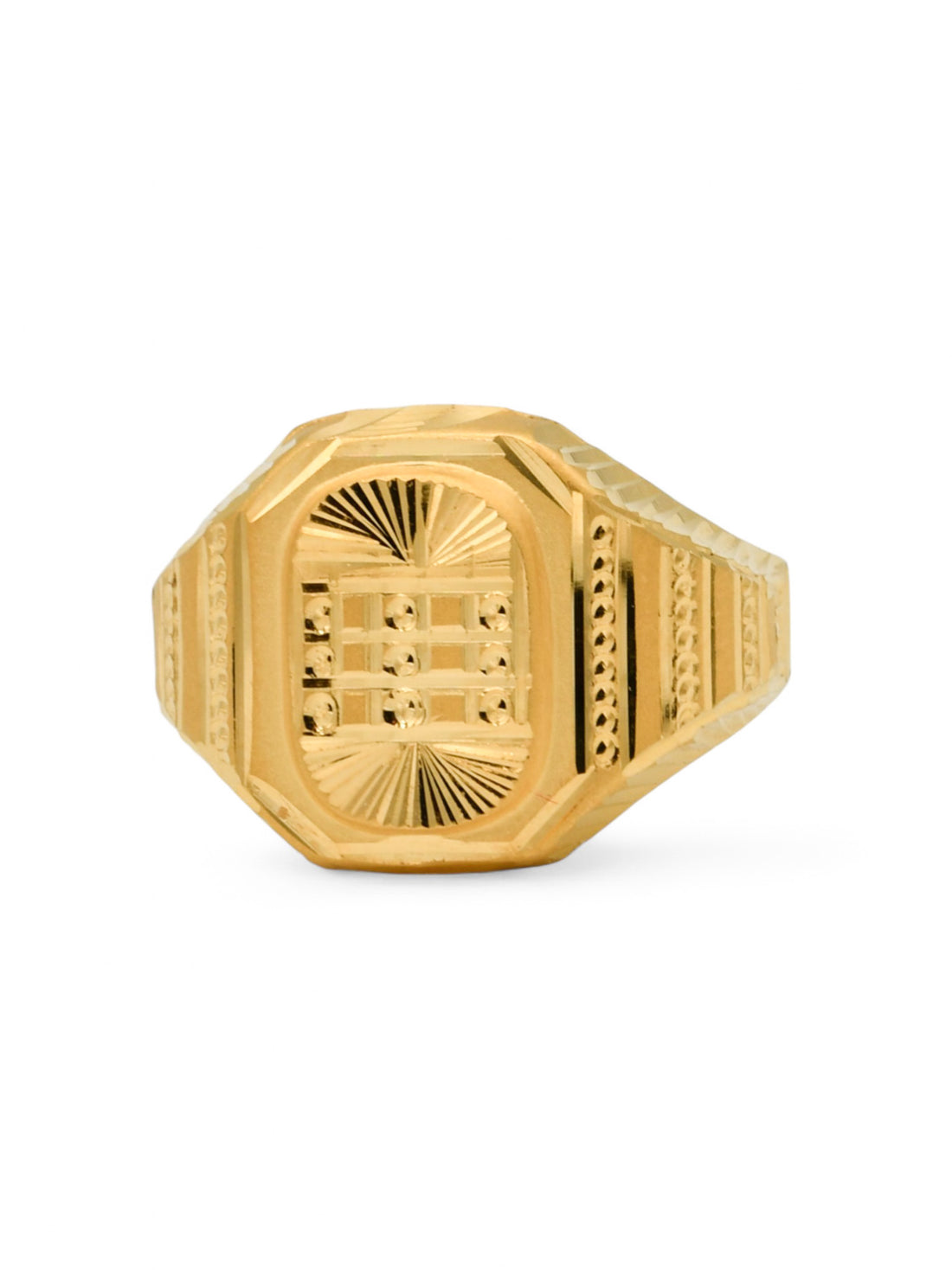 22ct Gold Hollow Mens Ring
