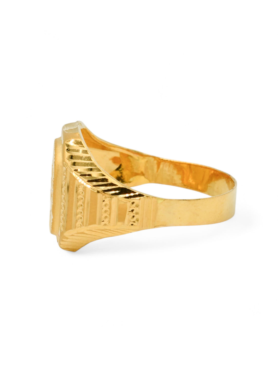 22ct Gold Hollow Mens Ring