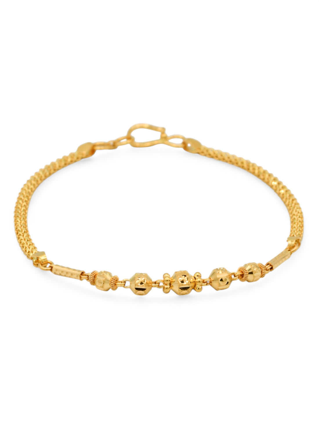 22ct Gold Ball Ladies Bracelet