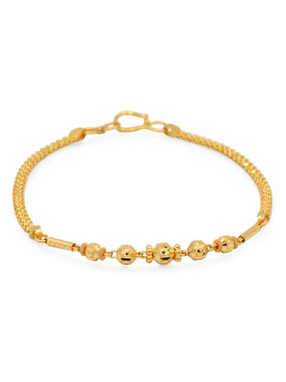 22ct Gold Ball Ladies Bracelet - Roop Darshan