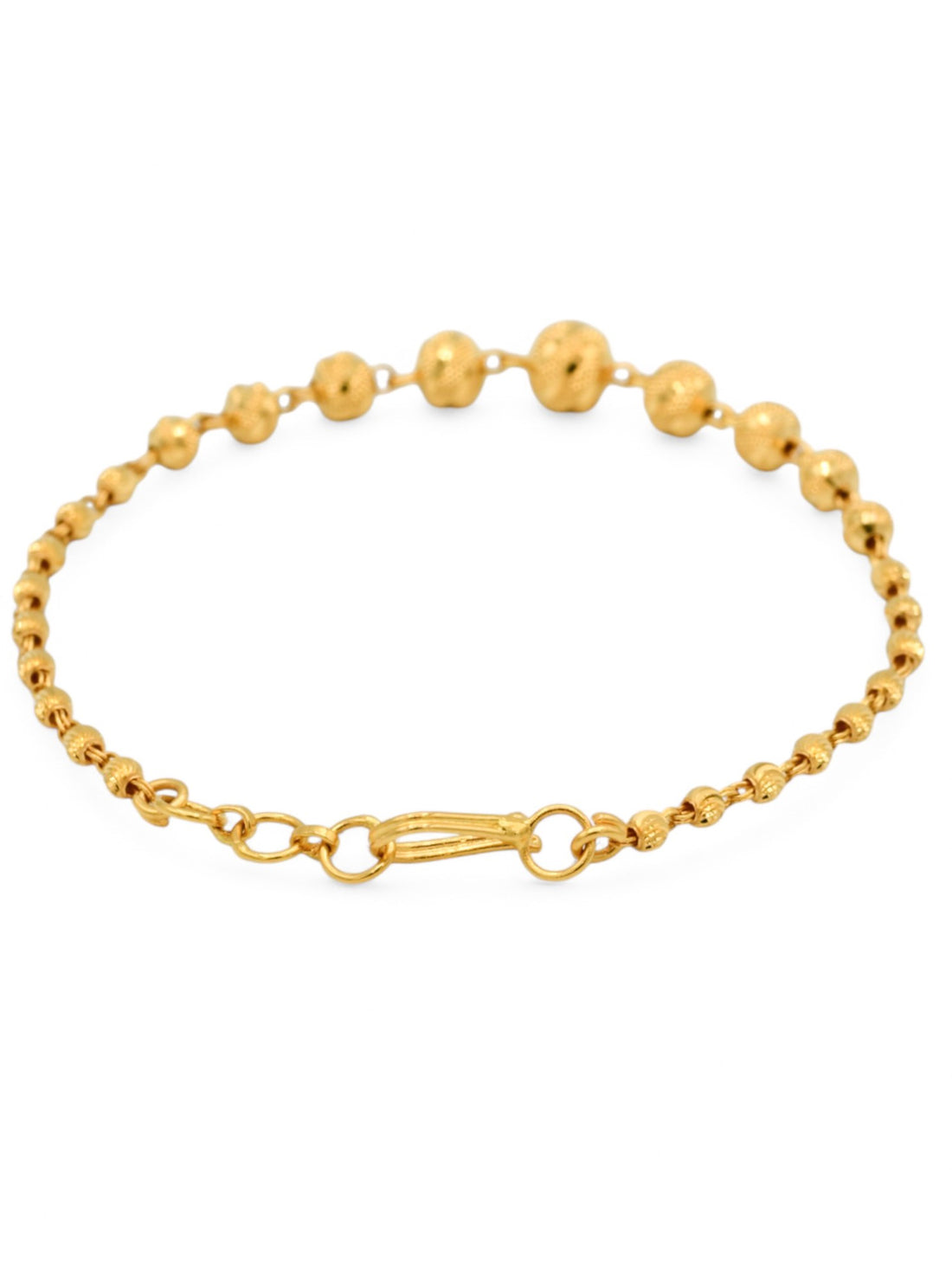 22ct Gold Ball Ladies Bracelet