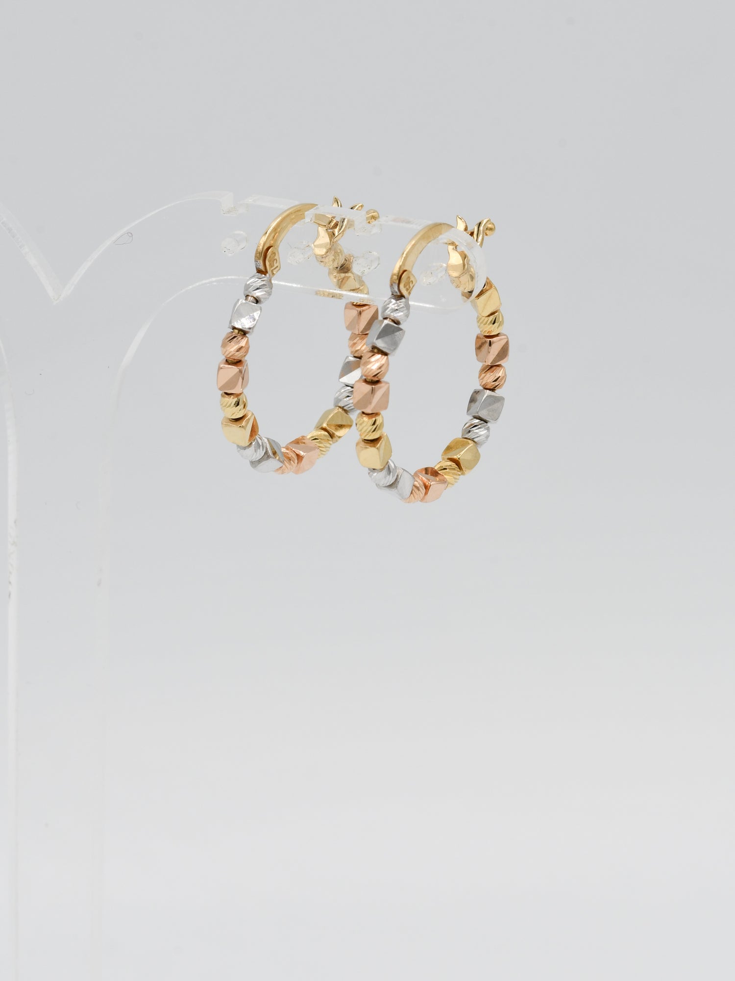 18ct Gold Two Tone Bali - Roop Darshan
