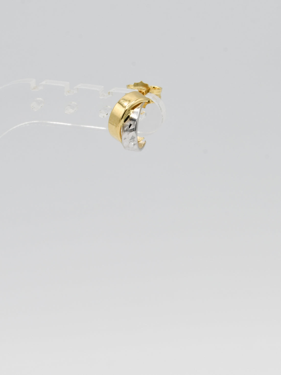 18ct Gold Two Tone Stud Earrings
