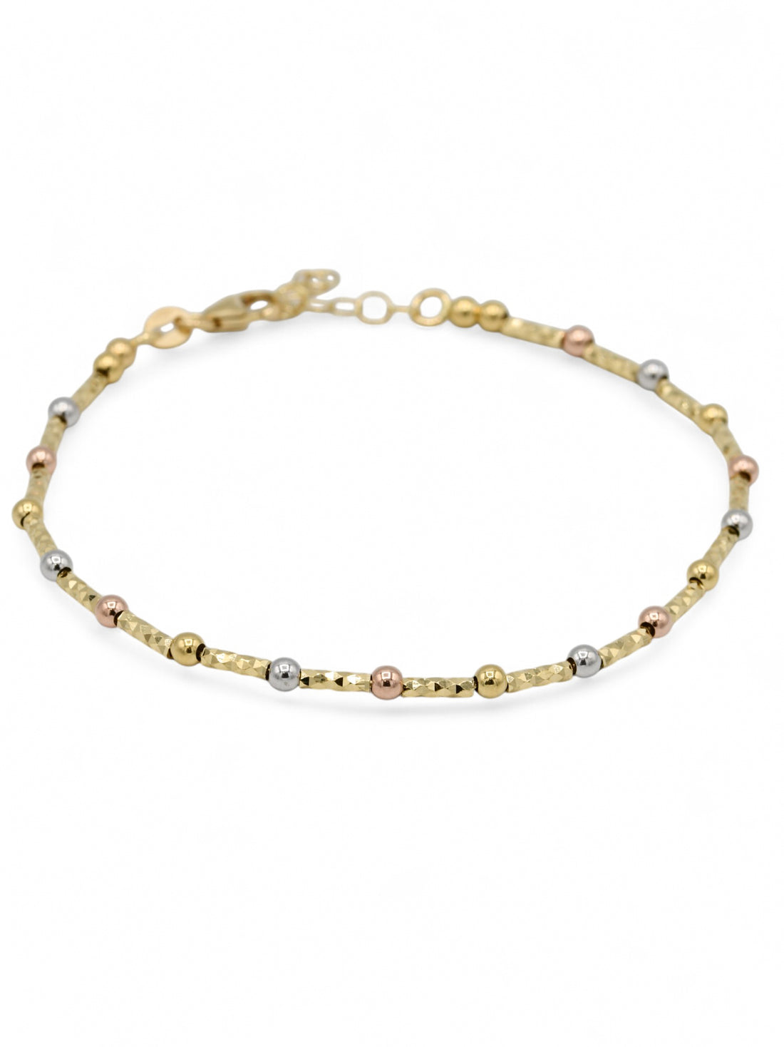 18ct Rose Gold Two Tone Ladies Bracelet