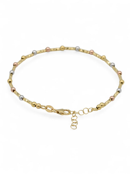 18ct Rose Gold Two Tone Ladies Bracelet