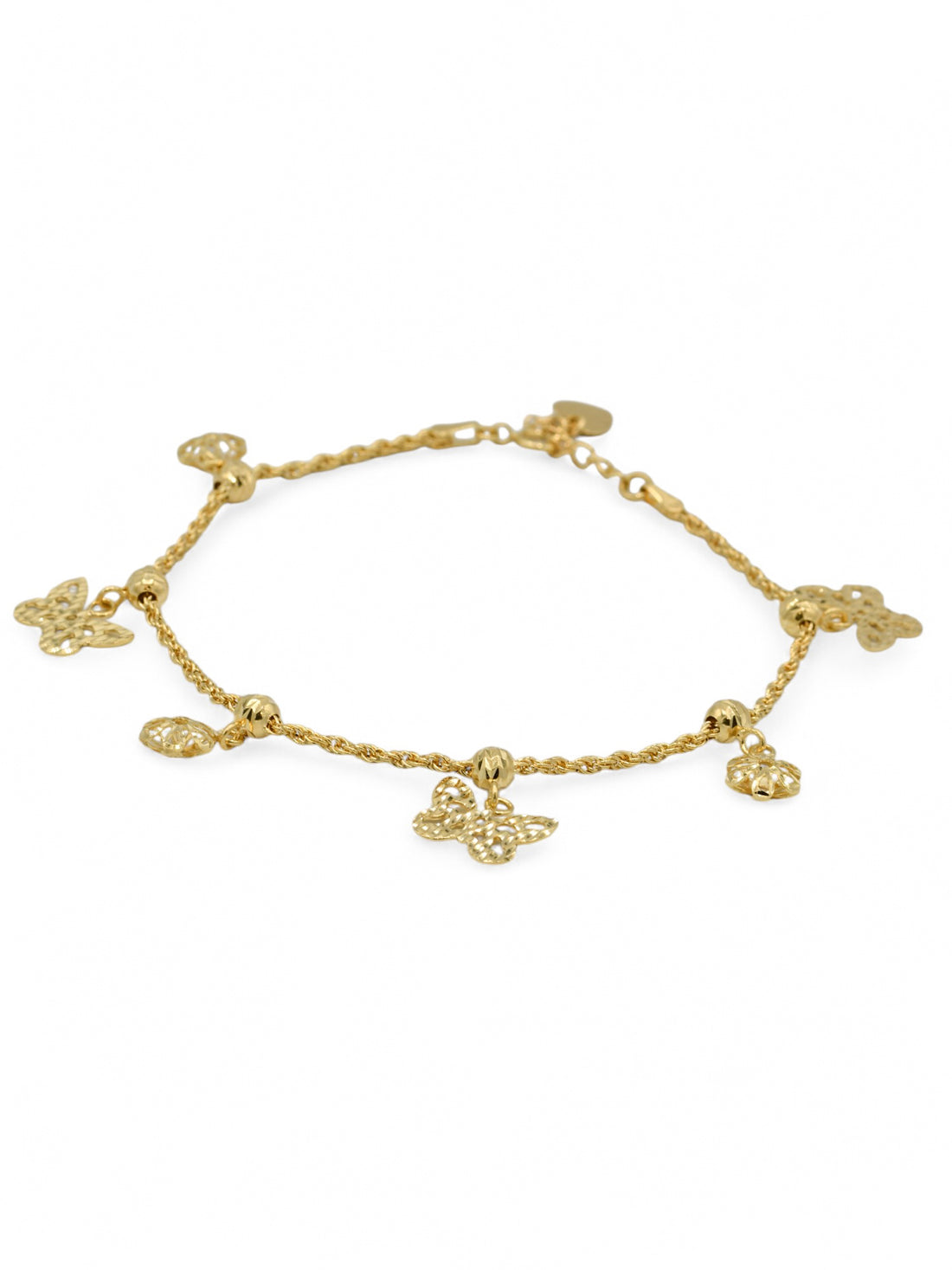 18ct Gold Charms Ladies Bracelet