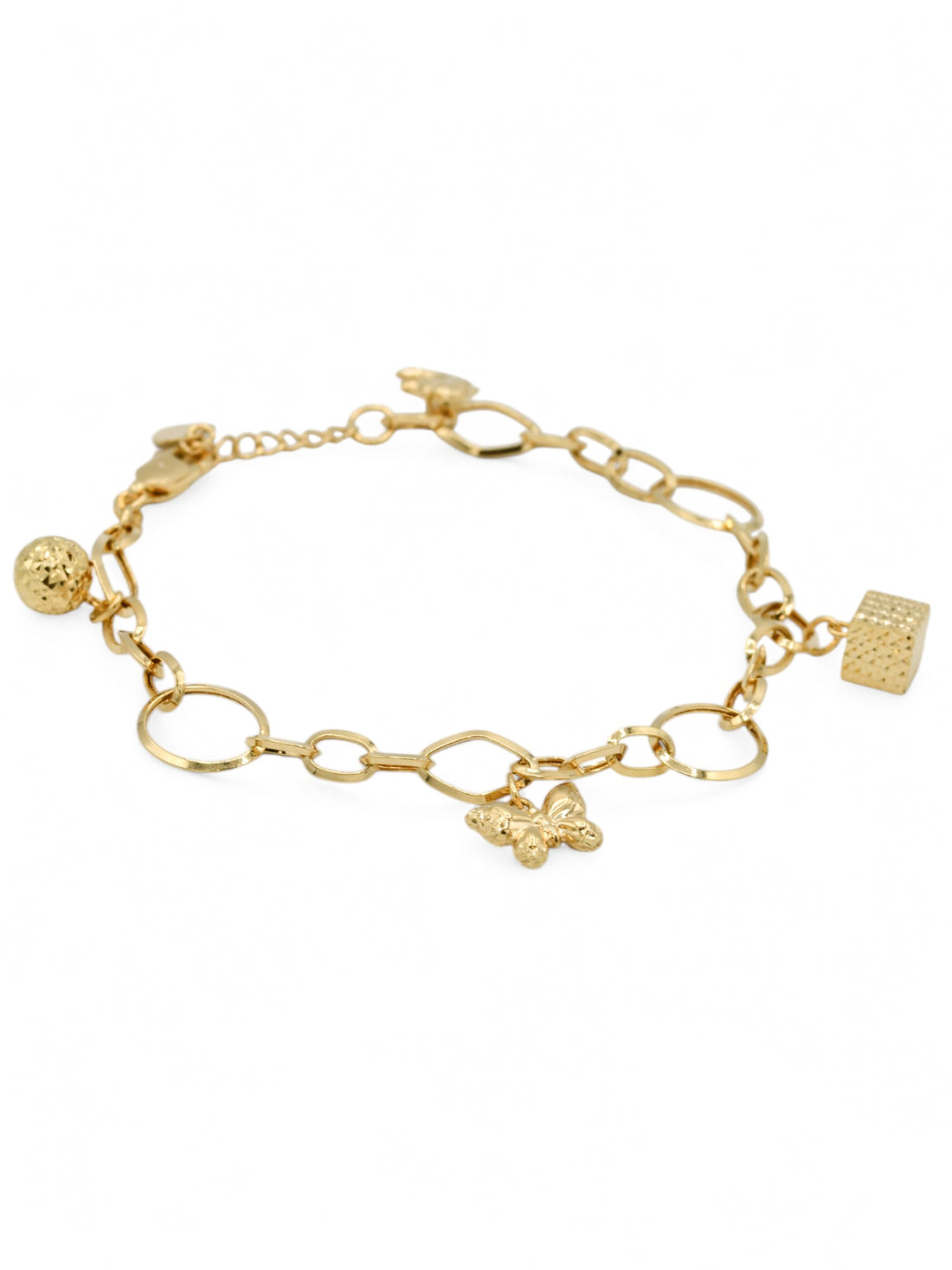 18ct Gold Charms Ladies Bracelet