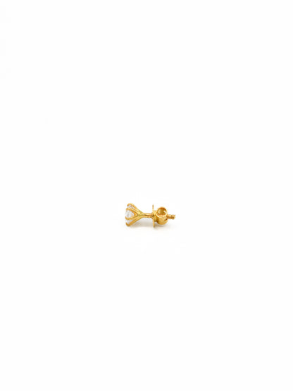 22ct Gold CZ Stud Earrings