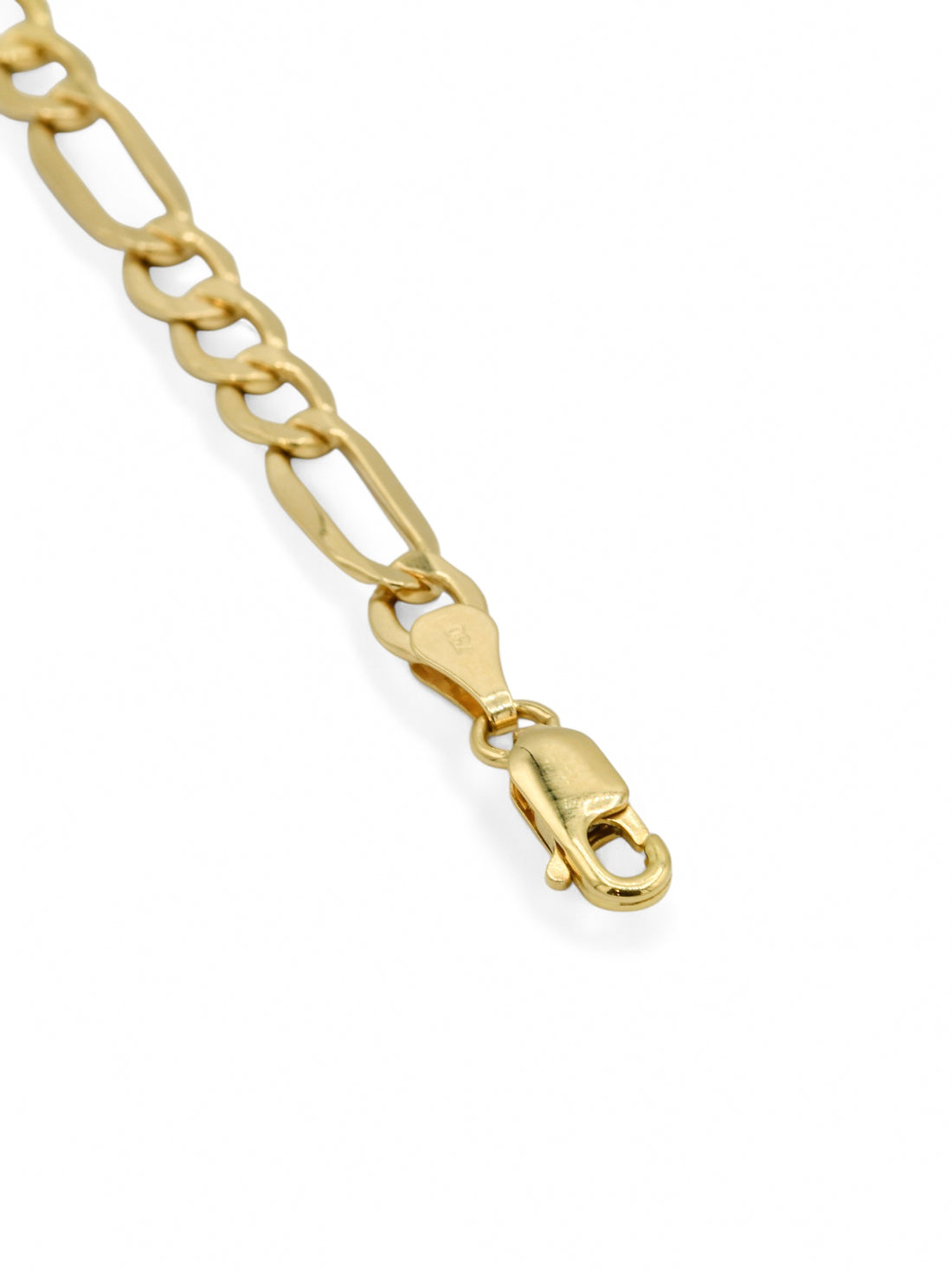 18ct Gold Figaro Bracelet - Roop Darshan