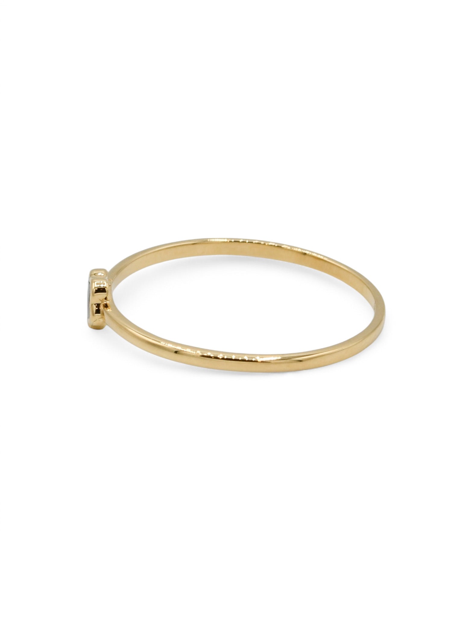 18ct Gold Black Star Ladies Ring - Roop Darshan