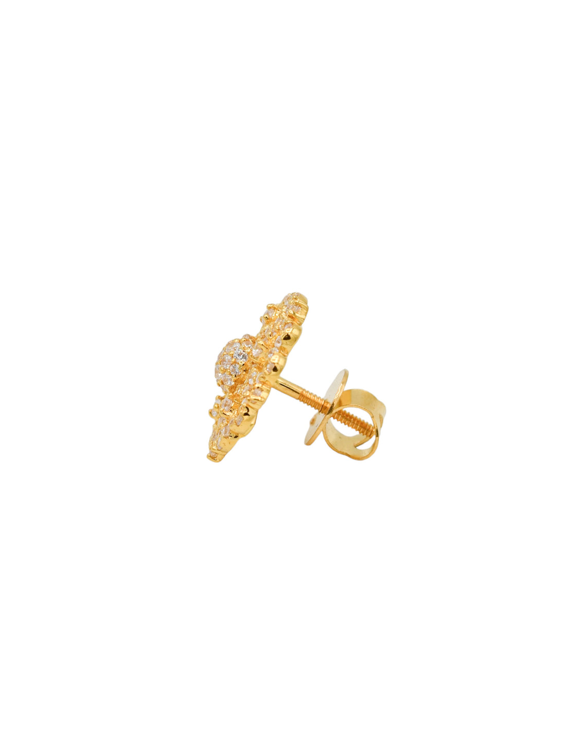 22ct Gold CZ Stud Earrings - Roop Darshan