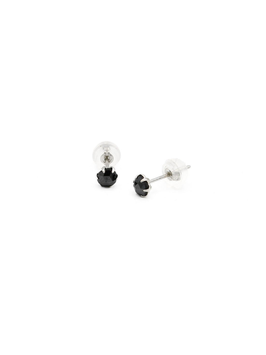 Platinum Black Diamond Earrings - Roop Darshan