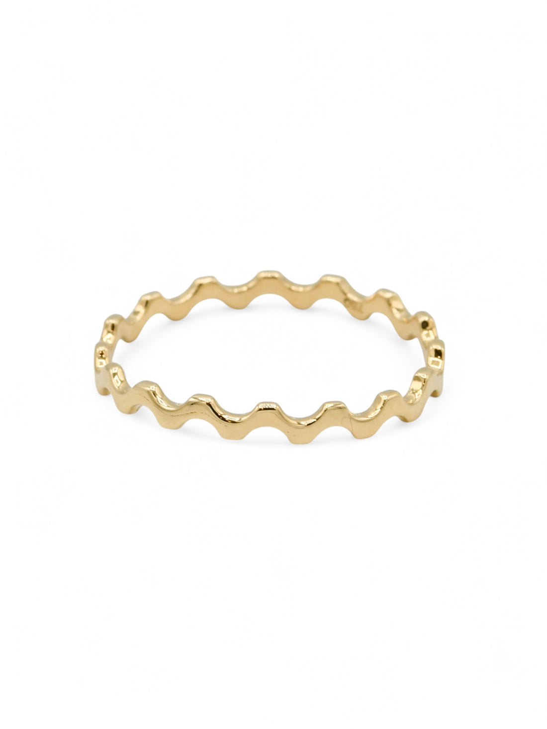 18ct Gold Zigzag Ladies Ring