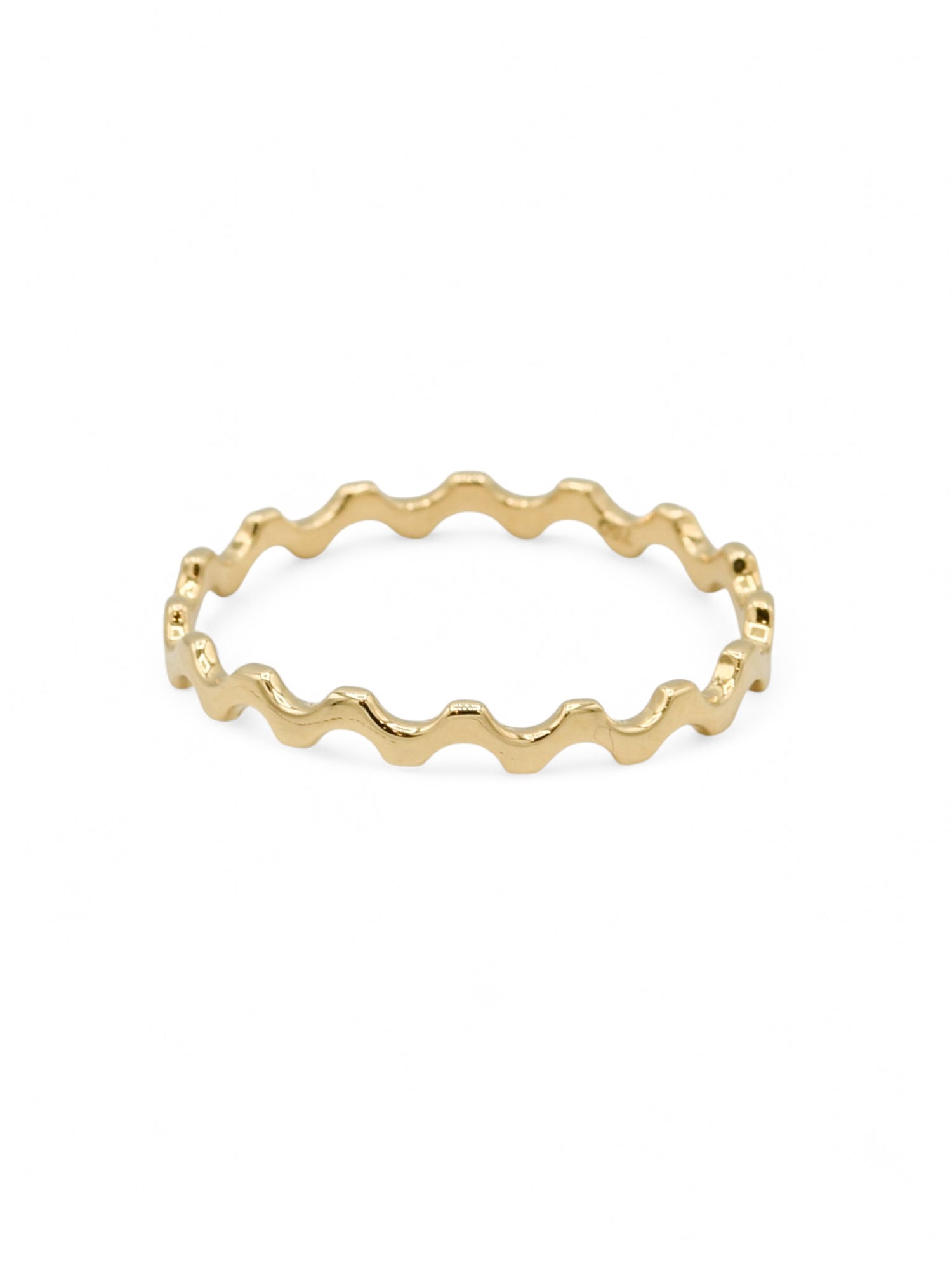 18ct Gold Zigzag Ladies Ring - Roop Darshan