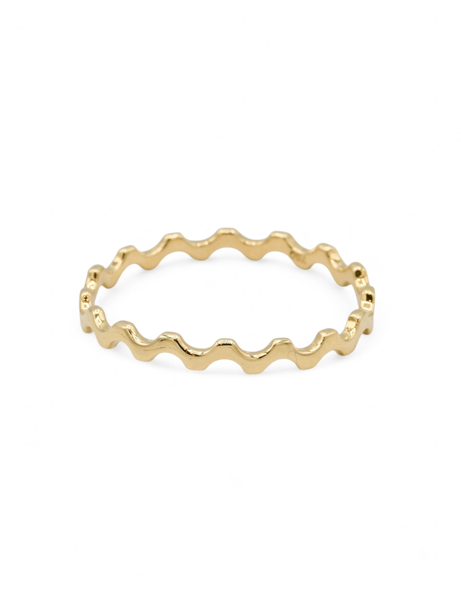 18ct Gold Zigzag Ladies Ring - Roop Darshan