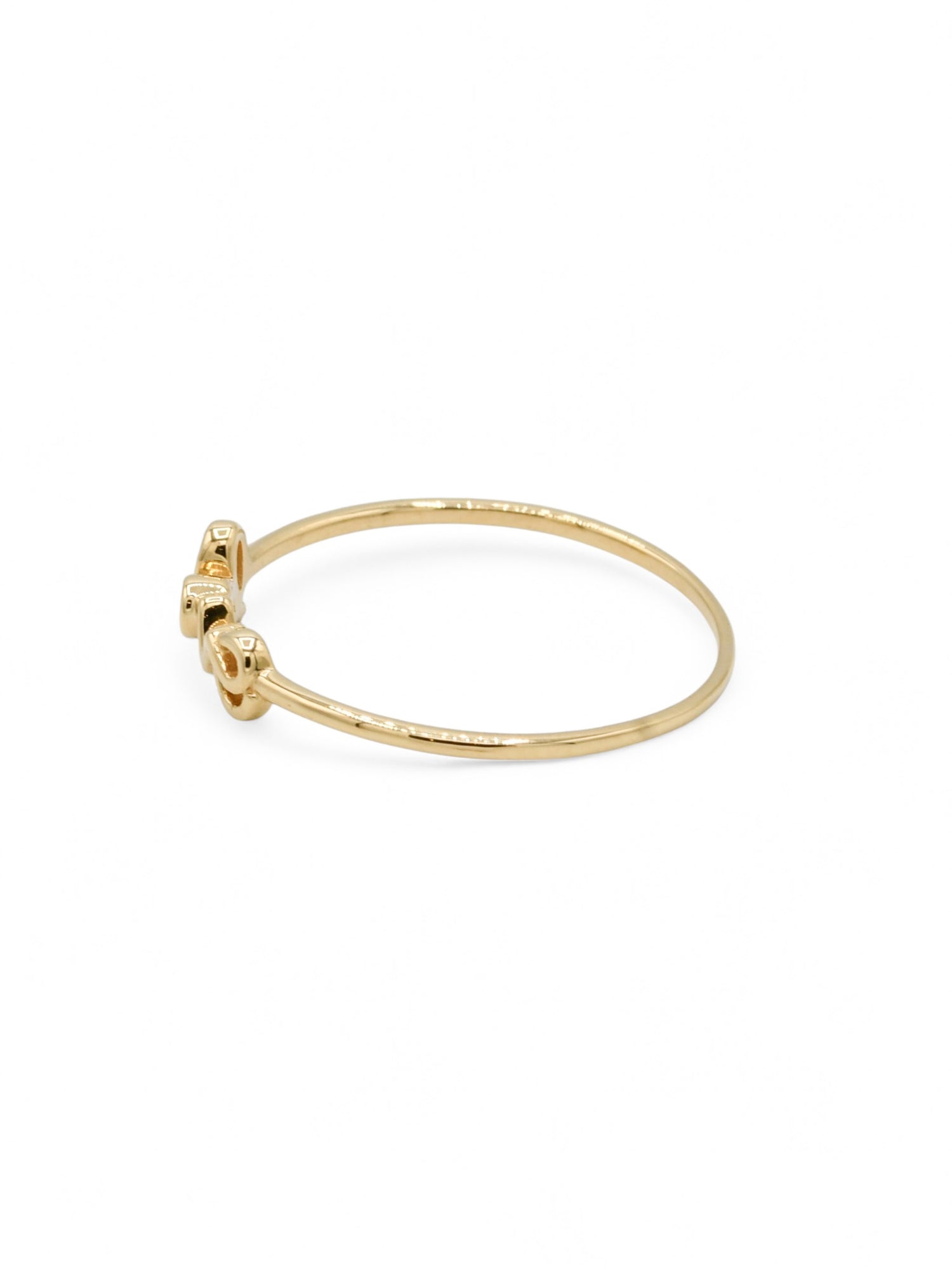 18ct Gold Love CZ Ladies Ring - Roop Darshan
