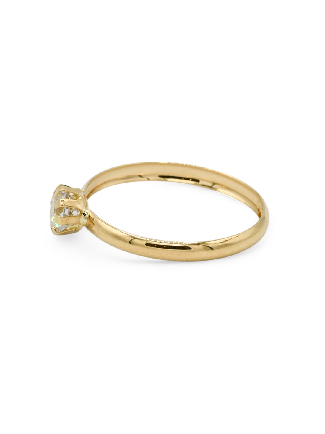 18ct Gold CZ Ladies Ring