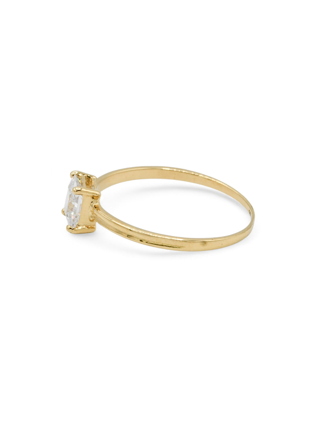 18ct Gold CZ Ladies Ring