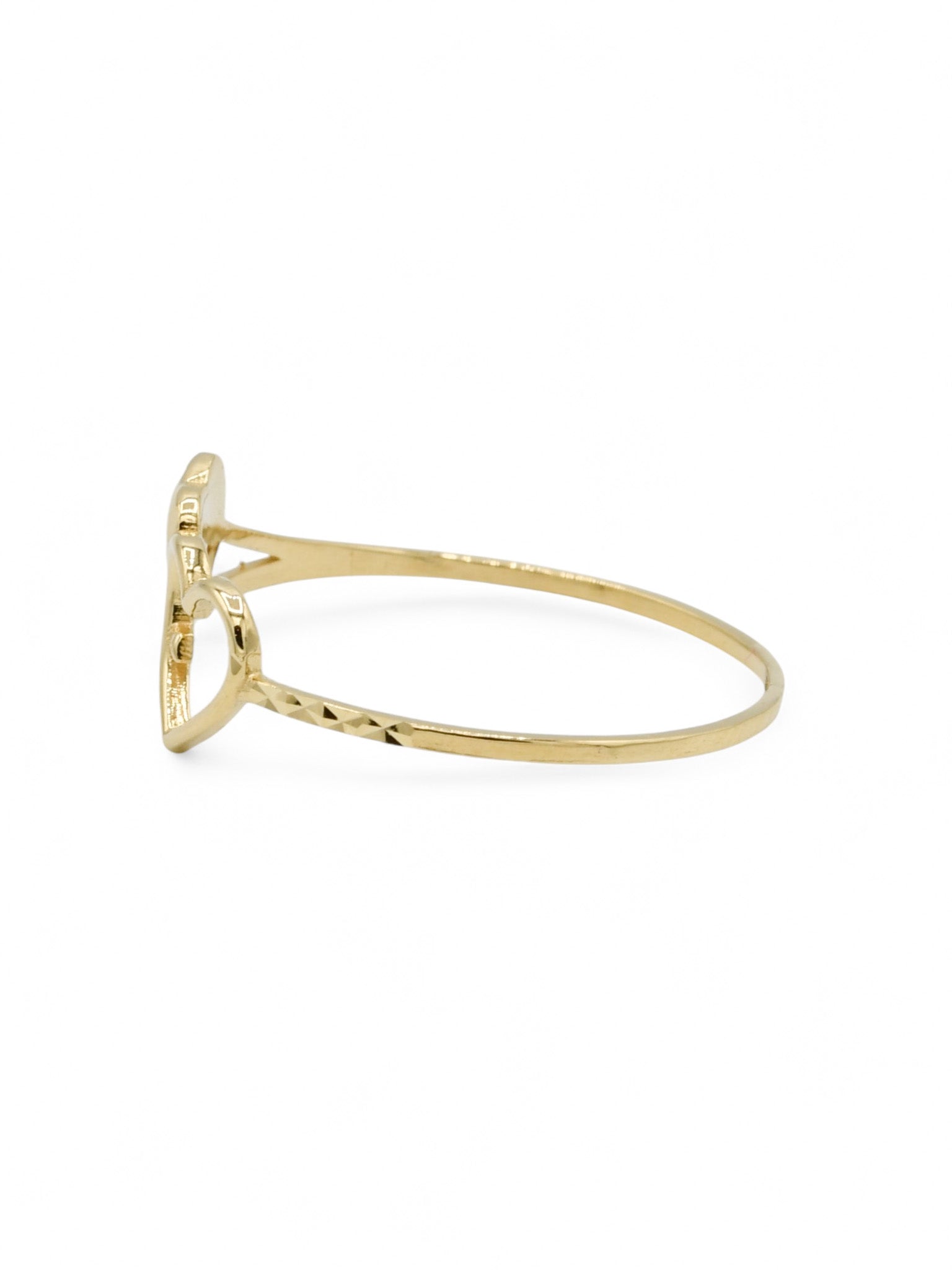 18ct Gold Heart Ladies Ring - Roop Darshan