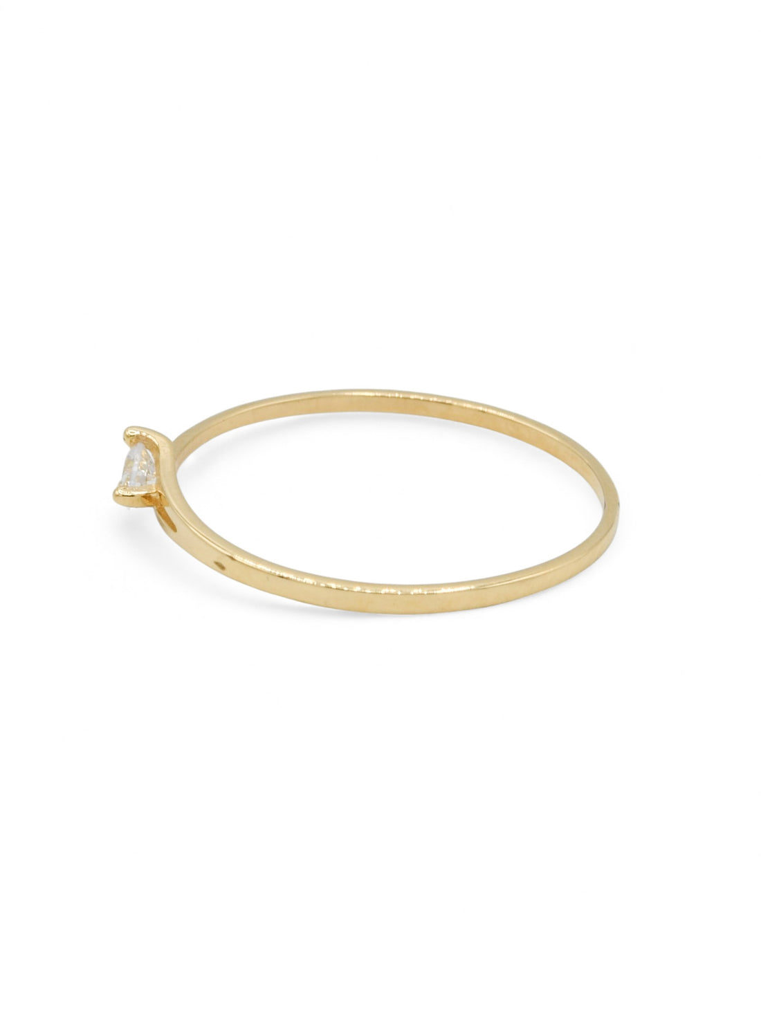 18ct Gold CZ Ladies Ring