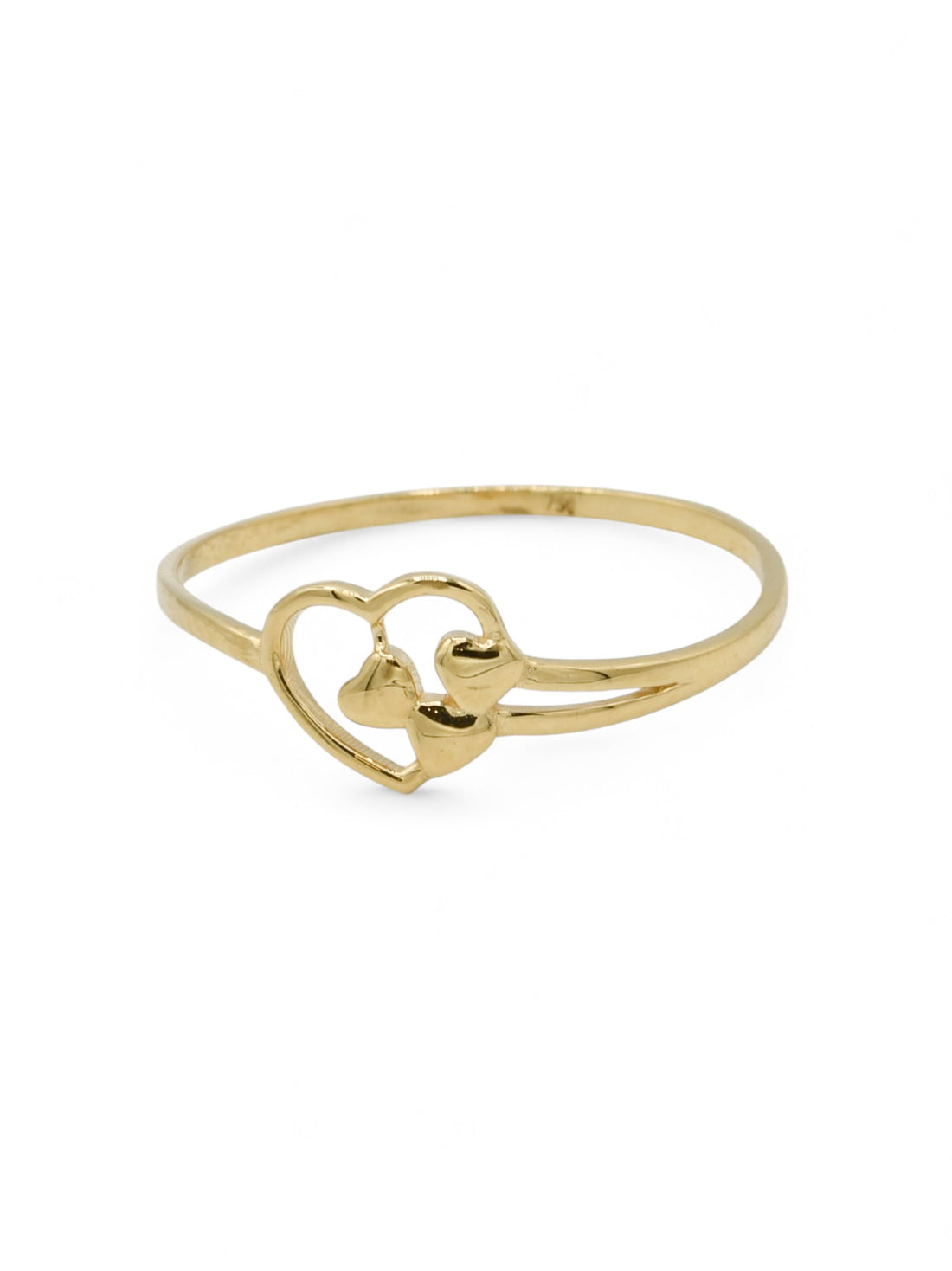 18ct Gold Heart Ladies Ring - Roop Darshan