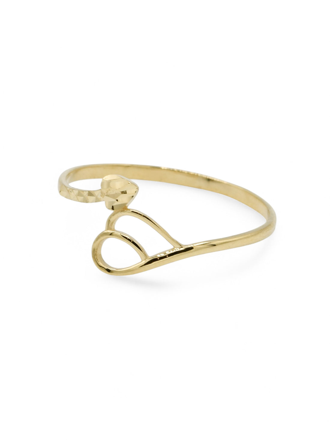 18ct Gold Heart Ladies Ring - Roop Darshan