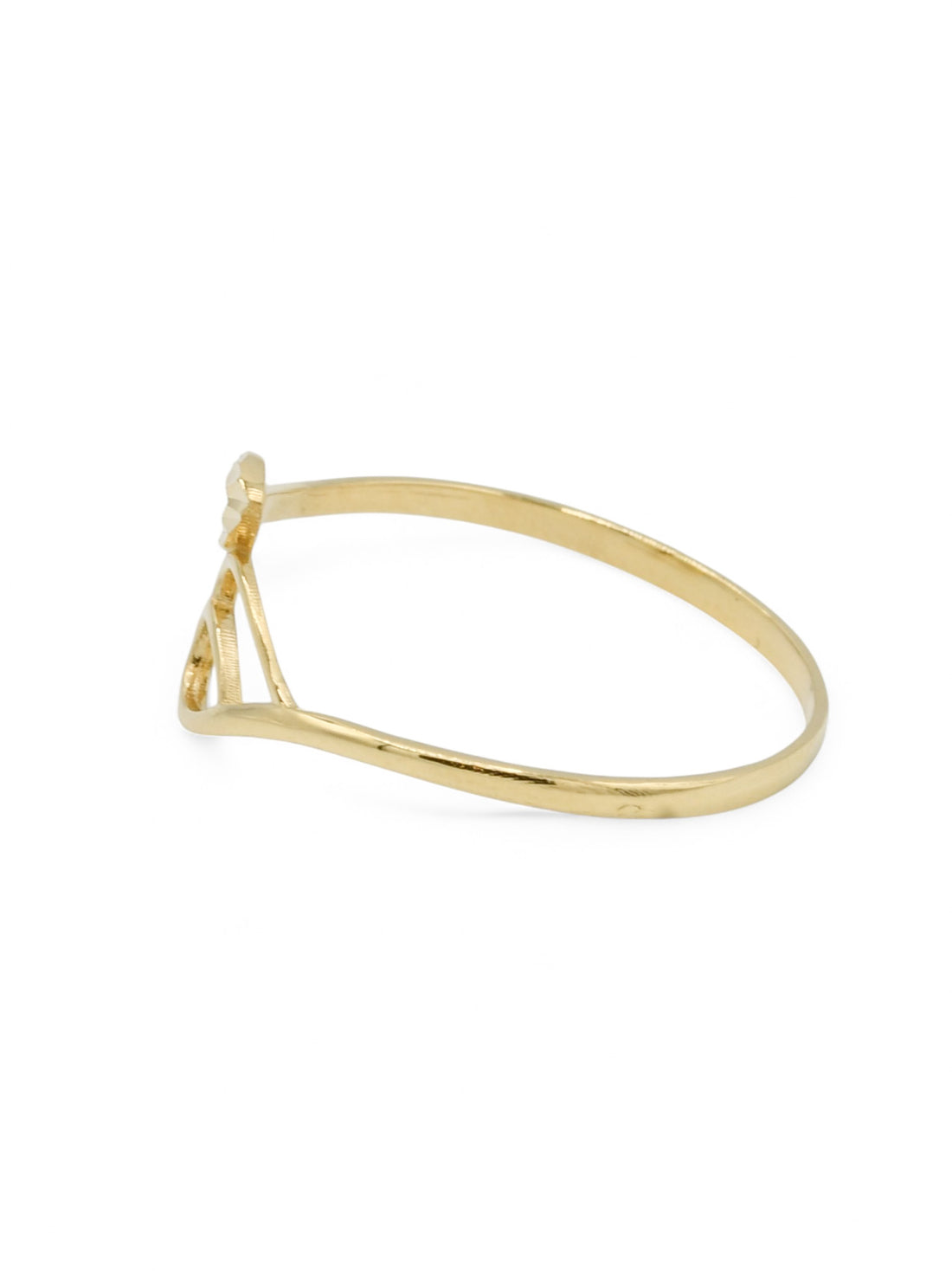 18ct Gold Heart Ladies Ring - Roop Darshan