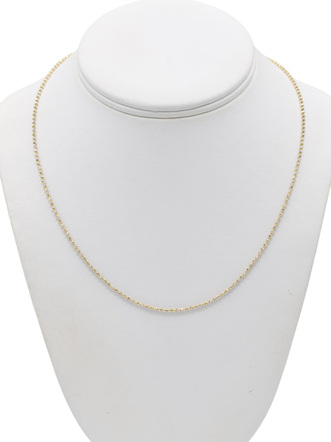 18ct Gold Two Tone Ball Chain
