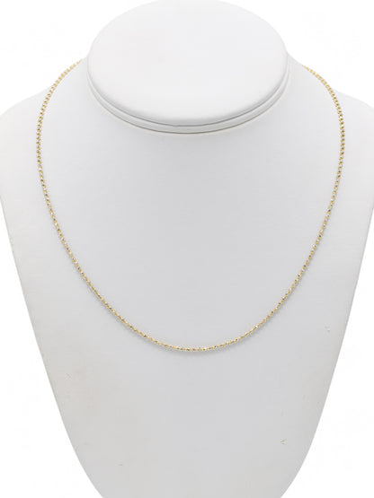 18ct Gold Two Tone Ball Chain