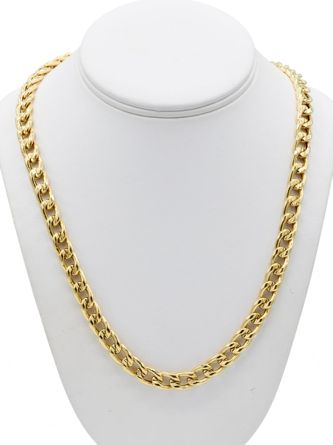 18ct Gold Hollow Curb Chain - Roop Darshan