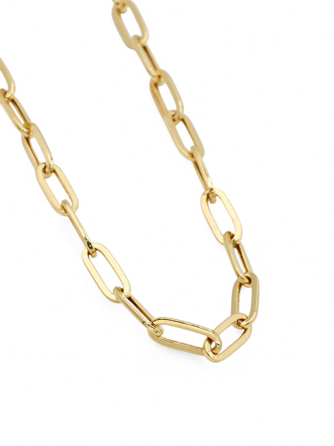 18ct Gold Paperclip Chain