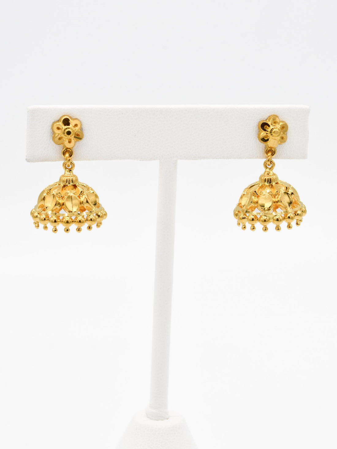 22ct Gold Jhumki Earrings - Roop Darshan