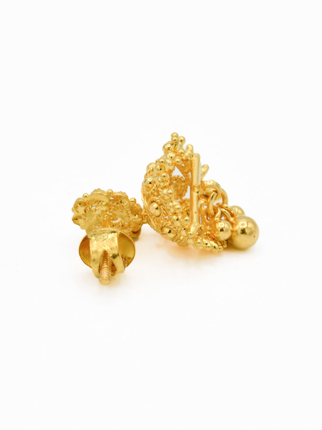 22ct Gold Jhumki Earrings - Roop Darshan