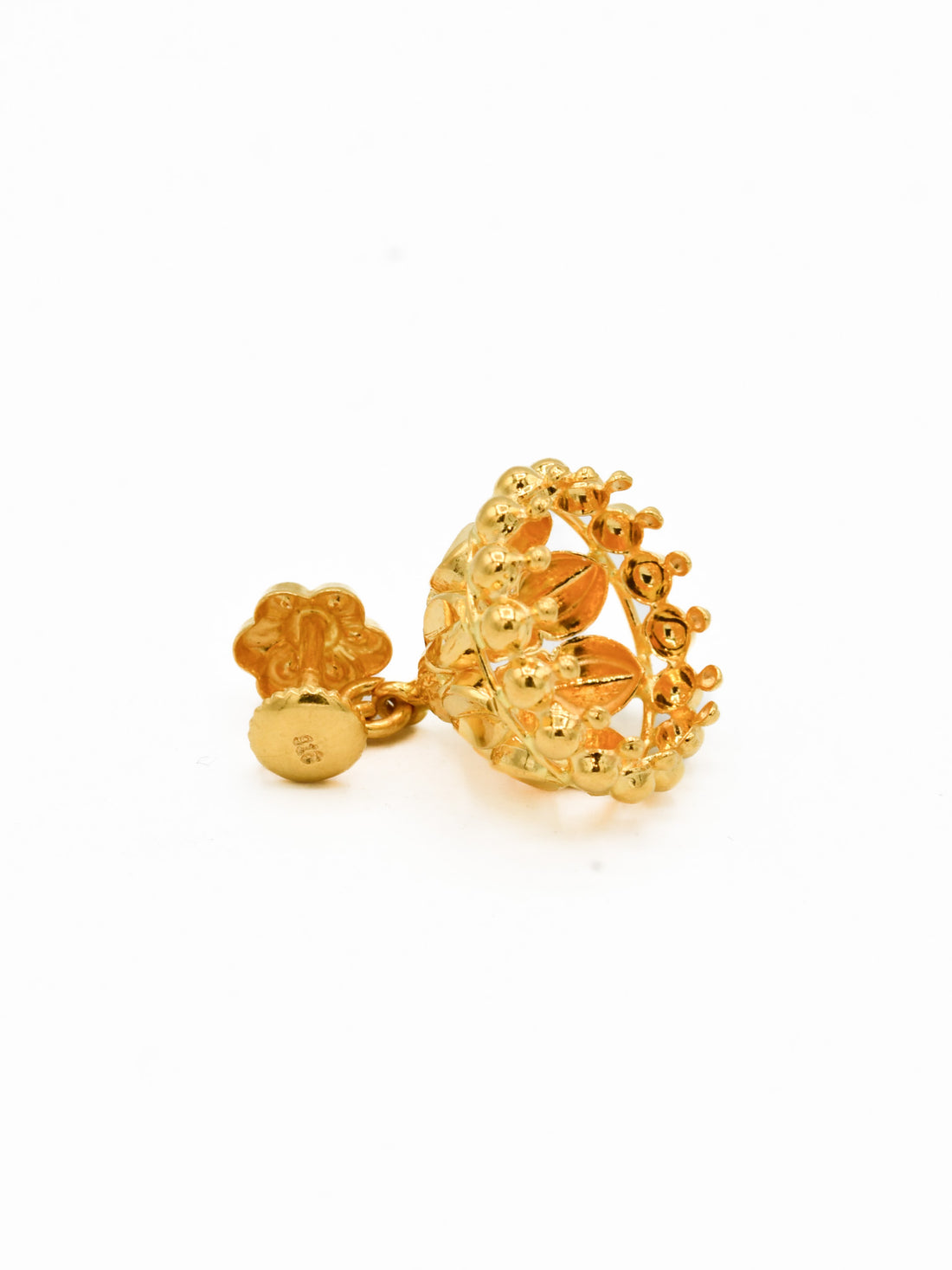 22ct Gold Jhumki Earrings - Roop Darshan