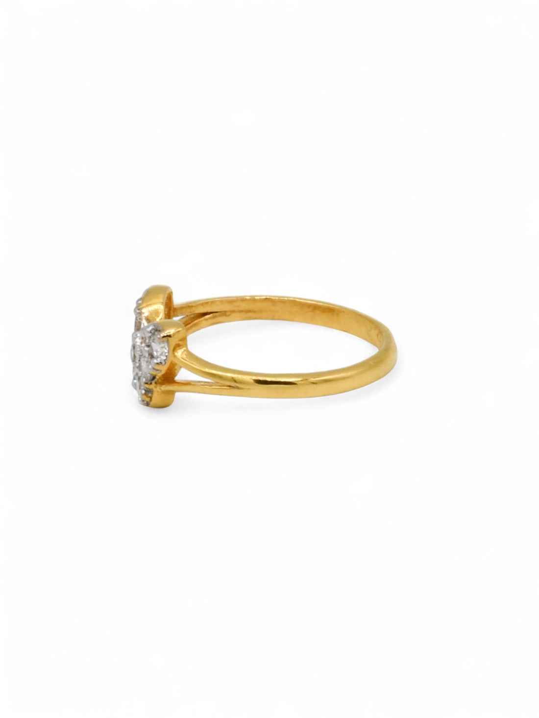 22ct Gold CZ Butterfly Baby Ring - Roop Darshan